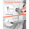 VEVOR Universal Toilet Seat Bolts Kit, 2PCS Metal Heavy Duty Toilet Tank Bolts, Stainless Steel Toilet Seat Screws Replacement Kit with Long Downlock Nuts, Rubber Washers Gaskets, Toilet Repair Screw