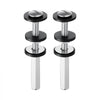 VEVOR Universal Toilet Seat Bolts Kit, 2PCS Metal Heavy Duty Toilet Tank Bolts, Stainless Steel Toilet Seat Screws Replacement Kit with Long Downlock Nuts, Rubber Washers Gaskets, Toilet Repair Screw