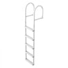 VEVOR Removable Dock Ladder, 5 Steps, Aluminum Alloy Pontoon Boat Swim Ladder, with Non-Slip Wide PP Steps, 500 lbs Weight Capacity, Quick Release Design, for Lake Swimming, Pool, Marine Boarding