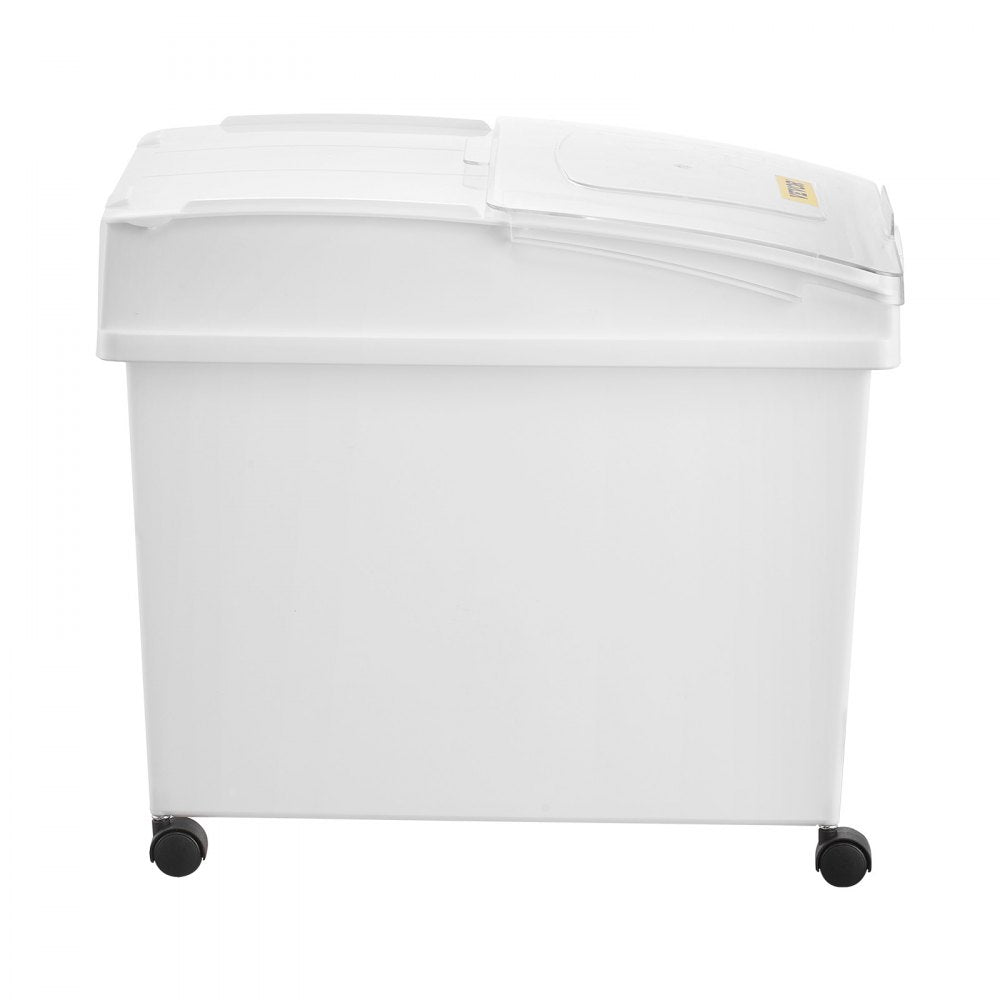 VEVOR Rice Storage Container, 10.5Gallon/40L x3 Capacity Large Dog Food Dispenser Bin, Kitchen Ingredient Grain Cereal Flour Bin, Pet food Containers with Wheels, 3 Scoops, and Airtight Lid, 3 Pack