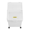 VEVOR Rice Storage Container, 10.5Gallon/40L x3 Capacity Large Dog Food Dispenser Bin, Kitchen Ingredient Grain Cereal Flour Bin, Pet food Containers with Wheels, 3 Scoops, and Airtight Lid, 3 Pack