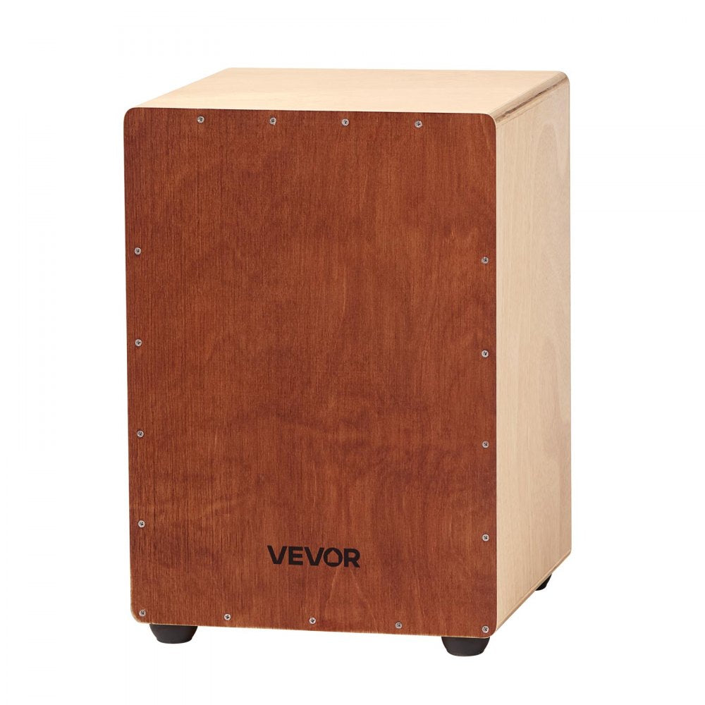 VEVOR Cajon Box Drum Wooden Birchwood Percussion Instrument Snare Wires Travel Bag