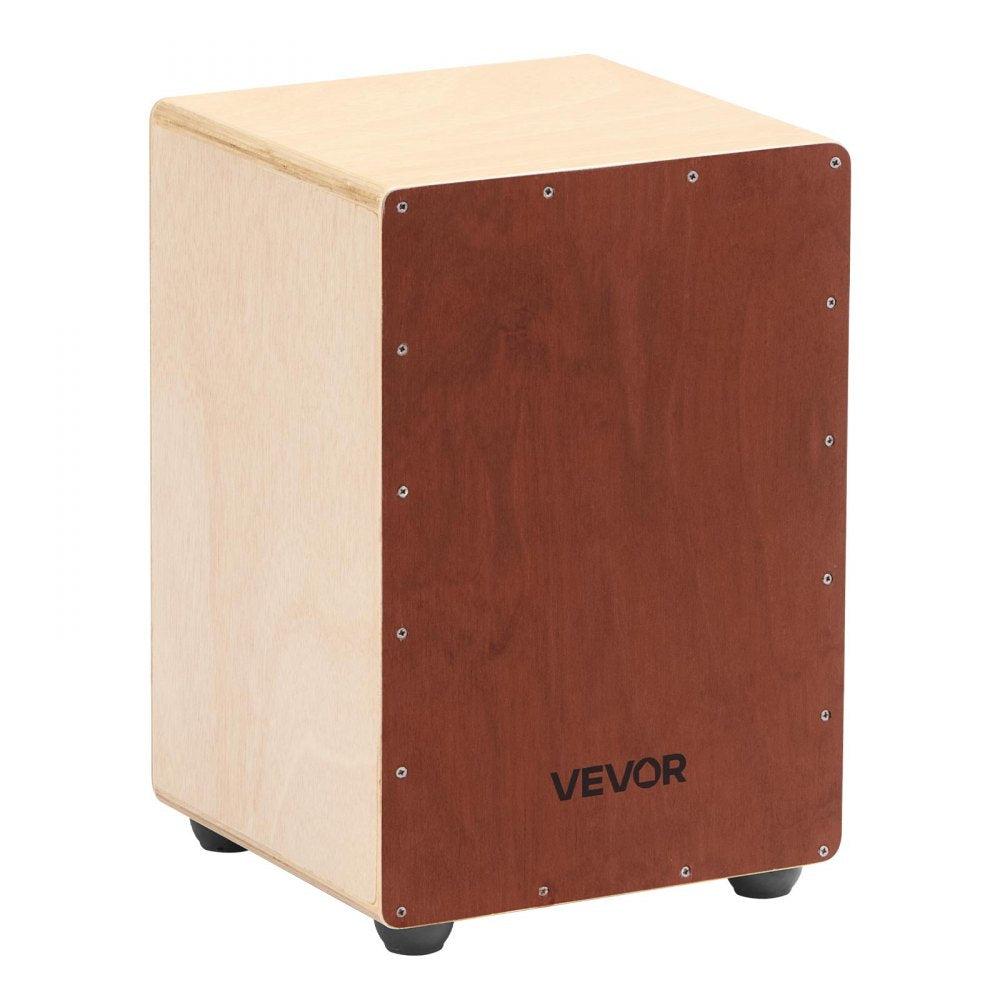 VEVOR Cajon Box Drum Wooden Birchwood Compact Percussion Instrument with Snare Wires