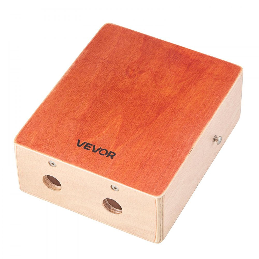 VEVOR Cajon Box Drum Wood Percussion Instrument with Guitar Strings Travel Bag Strap