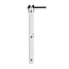 VEVOR Bifold Barn Door, 24" x 84", MDF Bi-Fold Sliding Closet Doors, Hardware Kit Included, H-Frame Space-Saving Design, Need to Assemble, for Bedroom, Living Room, Wardrobe and Room Divider, White