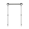 VEVOR Bifold Barn Door, 48" x 84", MDF Bi-Fold Sliding Closet Doors, Hardware Kit Included, H-Frame Space-Saving Design, Pre-Assembled Panels for Bedroom, Living Room, Wardrobe and Room Divider, White