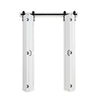 VEVOR Bifold Barn Door, 60" x 84", MDF Bi-Fold Sliding Closet Doors, Hardware Kit Included, H-Frame Space-Saving Design, Pre-Assembled Panels for Bedroom, Living Room, Wardrobe and Room Divider, White