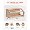 VEVOR Wooden Hamster Cage, 270° Viewing Hamster Habitat, 32 x 16 x 16 in, Dwarf Hamster Cages with Openable Top, Ventilated Small Animal Cage, Pet Mouse Cage for Gerbils, Rats, Guinea Pigs, Mice