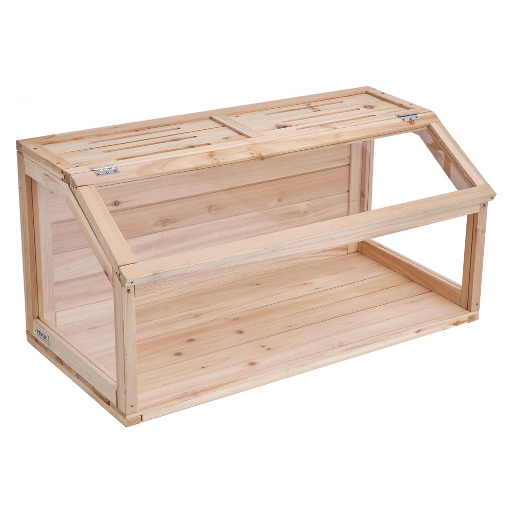 VEVOR Wooden Hamster Cage, 270° Viewing Hamster Habitat, 32 x 16 x 16 in, Dwarf Hamster Cages with Openable Top, Ventilated Small Animal Cage, Pet Mouse Cage for Gerbils, Rats, Guinea Pigs, Mice