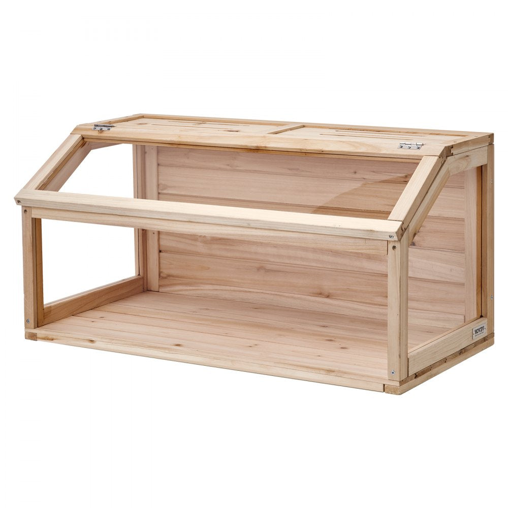 VEVOR Wooden Hamster Cage, 270° Viewing Hamster Habitat, 32 x 16 x 16 in, Dwarf Hamster Cages with Openable Top, Ventilated Small Animal Cage, Pet Mouse Cage for Gerbils, Rats, Guinea Pigs, Mice