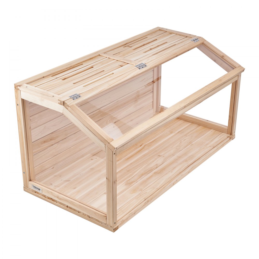 VEVOR Wooden Hamster Cage, 270° Viewing Hamster Habitat, 40 x 20 x 20in, Dwarf Hamster Cages with Openable Top, Ventilated Small Animal Cage, Pet Mouse Cage for Gerbils, Rats, Guinea Pigs, Mice