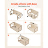 VEVOR Wooden Hamster Cage 31.9"x16.1"x16.1" 270° Viewing Hamster Habitat, Chewproof Acrylic Small Animal Cage with Openable Top, Large Pet Enclosure for Syrian/Dwarf Hamsters, Guinea Pigs & Gerbils