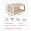 VEVOR Wooden Hamster Cage 31.9"x16.1"x16.1" 270° Viewing Hamster Habitat, Chewproof Acrylic Small Animal Cage with Openable Top, Large Pet Enclosure for Syrian/Dwarf Hamsters, Guinea Pigs & Gerbils