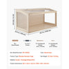 VEVOR Wooden Hamster Cage 40.1"x20.4"x20.1" 270° Viewing Hamster Habitat, Chewproof Acrylic Small Animal Cage with Openable Top, Large Pet Enclosure for Syrian/Dwarf Hamsters, Guinea Pigs & Gerbils