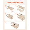VEVOR Wooden Hamster Cage 48"x20.1"x20.1" 270° Viewing Hamster Habitat, Chewproof Acrylic Small Animal Cage with Openable Top, Large Pet Enclosure for Syrian/Dwarf Hamsters, Guinea Pigs & Gerbils