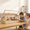 VEVOR Wooden Hamster Cage 39.4"x20.5"x19.9" 270° Viewing Hamster Habitat, Chewproof Acrylic Small Animal Cage with Openable Top, Large Pet Enclosure for Syrian/Dwarf Hamsters, Guinea Pigs & Gerbils