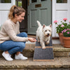 VEVOR Dog Ramp for Stairs 4 Pack 3.7"-5.7" Adjustable Foldable Pet Ramp, for Small Dogs & Short-Legged Pets, 3 Heights, 10.5" Long, Up to 30 lbs, Portable Wooden Stair Wedges with Non-Slip Surface