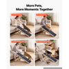 VEVOR Dog Ramp for Bed 14.2"-15.4" 2 Adjustable Height Foldable Pet Ramp, for Small & Senior Dogs to Get on Couch Sofa, 33" Long, Up to 100 lbs, Portable Wooden with Non-Slip Felt Surface & Handle