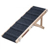 VEVOR Dog Ramp for Bed 14.2"-15.4" 2 Adjustable Height Foldable Pet Ramp, for Small & Senior Dogs to Get on Couch Sofa, 33" Long, Up to 100 lbs, Portable Wooden with Non-Slip Felt Surface & Handle