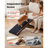 VEVOR Dog Ramp for Bed 12.6"-16.5" 4 Adjustable Height Foldable Pet Ramp, for Small & Senior Dogs to Get on Couch Sofa, 35" Long, Up to 200 lbs, Portable Wooden with Non-Slip Felt Surface & Handle