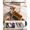 VEVOR Dog Ramp for Bed 12.6"-16.5" 4 Adjustable Height Foldable Pet Ramp, for Small & Senior Dogs to Get on Couch Sofa, 35" Long, Up to 200 lbs, Portable Wooden with Non-Slip Felt Surface & Handle