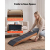 VEVOR Dog Ramp for Bed 12.6"-16.5" 4 Adjustable Height Foldable Pet Ramp, for Small & Senior Dogs to Get on Couch Sofa, 35" Long, Up to 200 lbs, Portable Wooden with Non-Slip Felt Surface & Handle