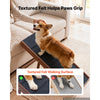 VEVOR Dog Ramp for Bed 13.8"-19.1" 5 Adjustable Height Foldable Pet Ramp, for Small & Senior Dogs to Get on Couch Sofa, 39.4" Long, Up to 220 lbs, Portable Wooden with Non-Slip Felt Surface & Handle