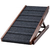 VEVOR Dog Ramp for Bed 13.8"-19.1" 5 Adjustable Height Foldable Pet Ramp, for Small & Senior Dogs to Get on Couch Sofa, 39.4" Long, Up to 220 lbs, Portable Wooden with Non-Slip Felt Surface & Handle