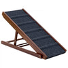 VEVOR Dog Ramp for Bed 13.8"-19.1" 5 Adjustable Height Foldable Pet Ramp, for Small & Senior Dogs to Get on Couch Sofa, 39.4" Long, Up to 220 lbs, Portable Wooden with Non-Slip Felt Surface & Handle