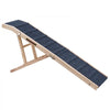 VEVOR Dog Ramp for Bed 23.2"-28.3" 6 Adjustable Height Foldable Pet Ramp, for Small & Senior Dogs to Get on Couch Sofa, 63" Long, 200 lbs, Portable Wooden with Non-Slip Surface, Top Platform & Handle
