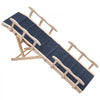 VEVOR Dog Ramp for Bed 23.2"-28.3" 6 Adjustable Height Foldable Pet Ramp, for Small/Senior Dogs to Get on Couch Sofa, 63" Long, 200 lbs Portable Wooden with Side Rails, Non-Slip Surface, Top Platform