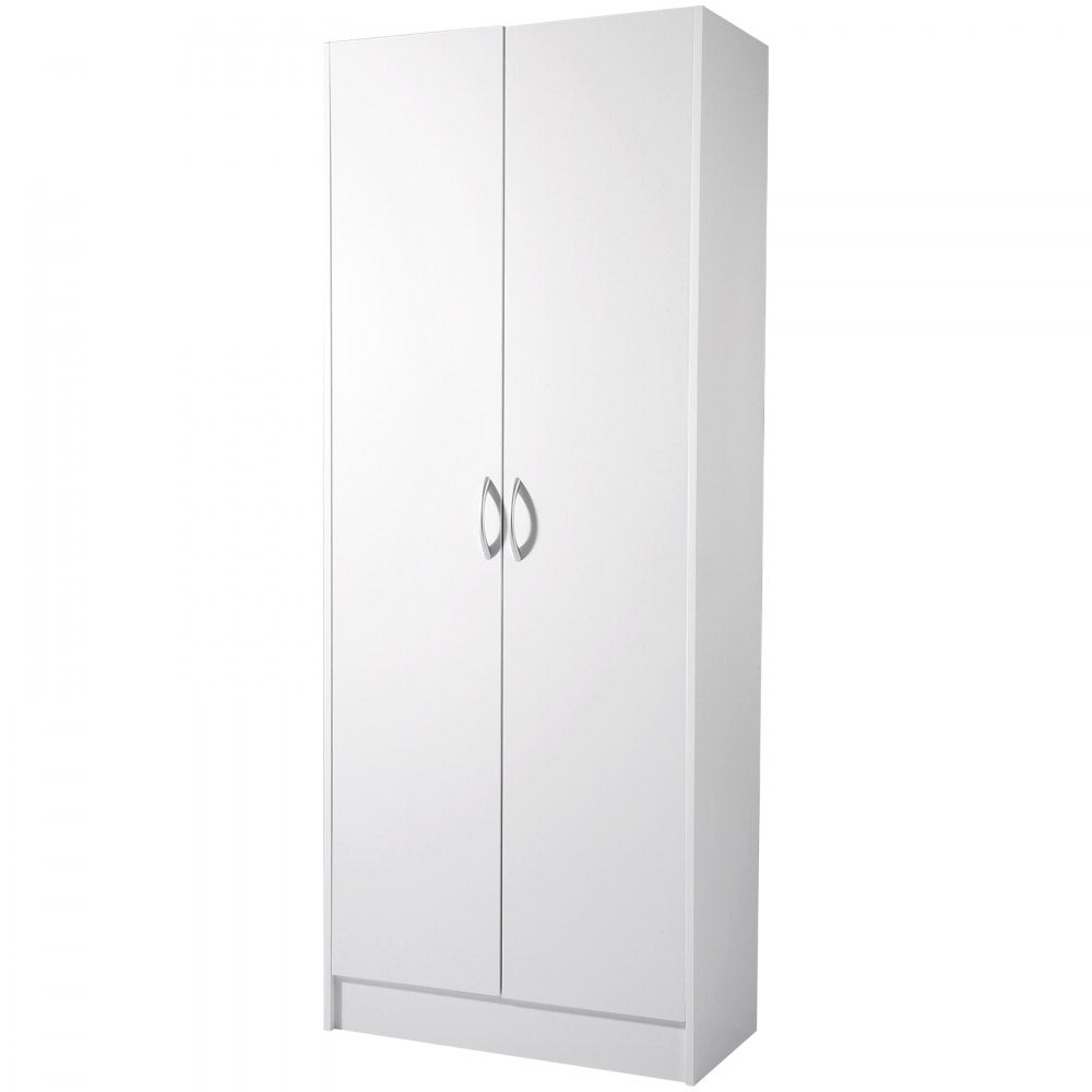 VEVOR Kitchen Pantry Cabinet, 60" Tall Food Pantry Storage Cabinet, 110LBS Freestanding Storage Cabinet Cupboard with 3 Shelves(2 Adjustable), Engineered Wood Utility Pantry for Kitchen, Dining Room
