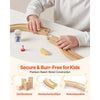 VEVOR 70PCS Wooden Train Set, with Magnetic Crane, Wood Train Track Toy for Kids Ages 3-8, Construction Crane Railway Set, Compatible with Major Brands, Christmas Birthday Toy for Toddlers Boys Girls