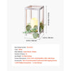VEVOR 12 Set/36 Pcs Wooden Wedding Lantern Centerpiece, Includes 12 Wooden Lantern Candle Holder 12 Flameless LED Candle 12 Eucalyptus Leaves Wreath for Wedding Table Party Farmhouse Decor, White