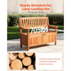 VEVOR Outdoor Storage Bench, 2-Person Wooden Storage Bench, 33 Gallons Deck Box with Side Handle, Supports up to 705 lbs, Outdoor Seating & Porch Decor, for Patio Garden Balcony Yard