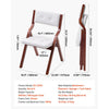 VEVOR folding chair dimensions and model details (diagram)