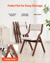 VEVOR folding chairs fold flat for easy storage (infographic)