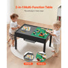 VEVOR Kids Wooden Activity Table, Building Blocks Double-Sided Tabletop, Multi-Purpose Activity Play Table with 2 Storage Bins for Kids 3+ Years, Large Storage Space, Present for Boys & Girls, Black