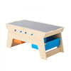 VEVOR Kids Reversible Wooden Activity Table, Multi-Purpose Activity Play Table with 200 Building Bricks & 3 Storage Bins for Kids 3+ Years, Large Storage Space, Present for Boys & Girls, Natural
