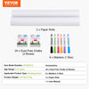 VEVOR Easel Accessory Set, 32 PCS Kid's Art Easel Painting Kit Including Chalks, Dry-Erase Markers & Paper Rolls, Supplies Set for Standing Art Easel, Painting Accessories for Toddlers Boys and Girls