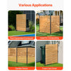 VEVOR Wood Privacy Fence, 39" W x 61" L, 1-Panel Air Conditioner Fence Screen, Pool Equipment Enclosure with Metal Stakes, Easy DIY Installation, Outdoor Trash Can Hider for Garden Decoration