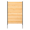 VEVOR Wood Privacy Fence, 39" W x 61" L, 1-Panel Air Conditioner Fence Screen, Pool Equipment Enclosure with Metal Stakes, Easy DIY Installation, Outdoor Trash Can Hider for Garden Decoration