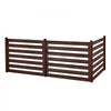 VEVOR Wooden Privacy Fence, 48 x 37 inch Air Conditioner Fence, 3 Panel Solid Outdoor Wood Privacy Screen with Metal Stakes, Steel Frame, Trash Can Hider Fences Suitable for Garden, Pool