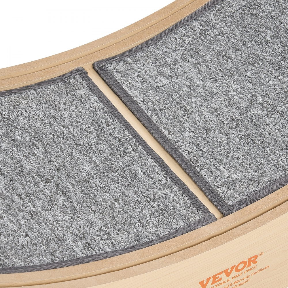 VEVOR Cat Exercise Wheel, 48 in Wooden Cat Running Wheel for Indoor Cats up to 28 lbs, Cats Treadmill with Carpeted Runway & Locking Mechanism, Quiet Roller Kitten Sport Toys for Pets Fitness & Health