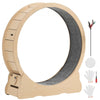 VEVOR Cat Exercise Wheel, 48 in Wooden Cat Running Wheel for Indoor Cats up to 28 lbs, Cats Treadmill with Carpeted Runway & Locking Mechanism, Quiet Roller Kitten Sport Toys for Pets Fitness & Health
