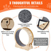 VEVOR Cat Exercise Wheel, Large Cat Treadmill Wheel for Indoor Cats, 35.8 inch Cat Running Wheel with Detachable Carpet and Cat Teaser for Running/Walking/Training, Suitable for Most Cats