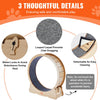 VEVOR Wooden Cat Exercise Wheel, 43.3" Large Cat Treadmill Wheel for Indoor Cats, Cat Running Wheel with Detachable Carpet & Cat Teaser for Running/Walking/Training, Suitable for Most Cats Yellow