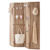 VEVOR Wood Room Divider, 4 Panel Wood Folding Privacy Screen, 66.9 Inches Tall Indoor Carved Partition Divider, Portable Decoration Screen, for Room Separation, Home, Office, Restaurant & Bedroom