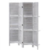 VEVOR Wood Room Divider, 4 Panel Wood Folding Privacy Screen, 66.9 Inches Tall Indoor Louvered Partition Divider, Portable Decoration Screen, for Room Separation, Home, Office, Restaurant & Bedroom