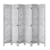 VEVOR Wood Room Divider, 6 Panel Wood Folding Privacy Screen, 66.9 Inches Tall Indoor Carved Partition Divider, Portable Decoration Screen, for Room Separation, Home, Office, Restaurant & Bedroom